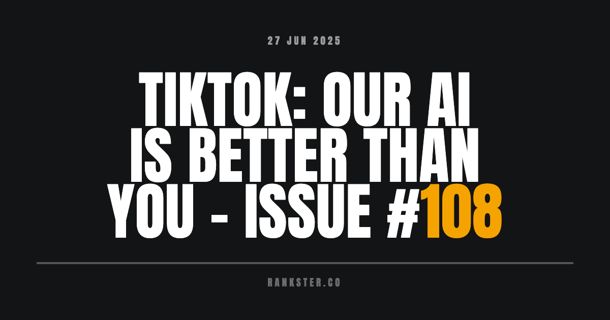 TikTok: "Our AI is better than you" - Issue #108